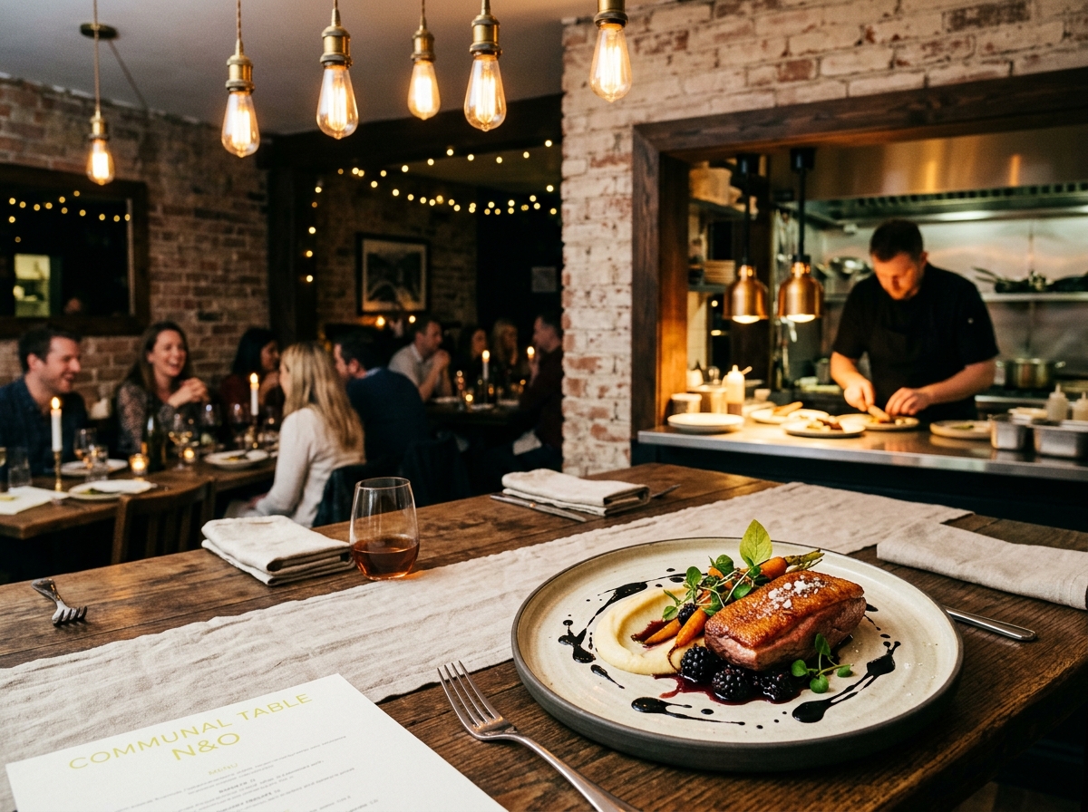 Modern bistro website concept